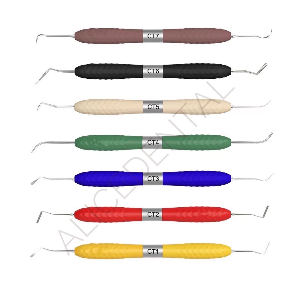 HIGH QUALITY Composite filling instrument titanium anti lengket non sticky dental restorative resin komposit carving instrumen tambal gigi condensa fissura applica misura eccesso modella alat tambal gigi