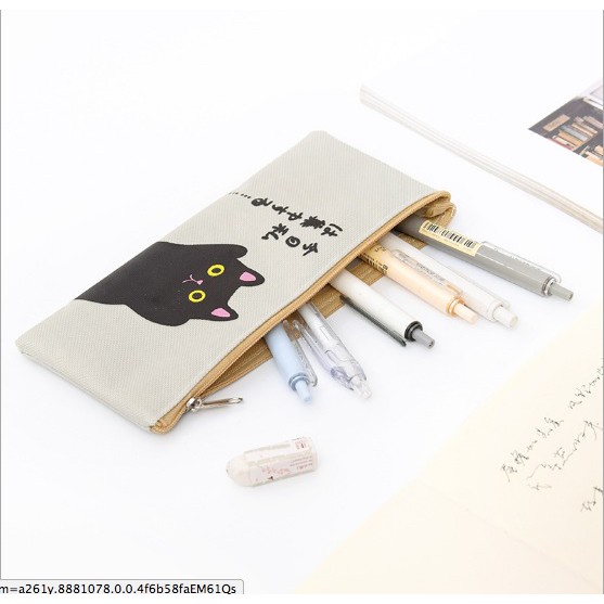

Organizer Kotak Pensil Kucing Jepang Lucu ATK Stationery Pencil Case Japan Cats