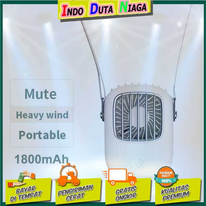 IDN TECH - CATLION Kipas Angin Portable Kalung Leher Neck Fan 1800mAh - YJ19A