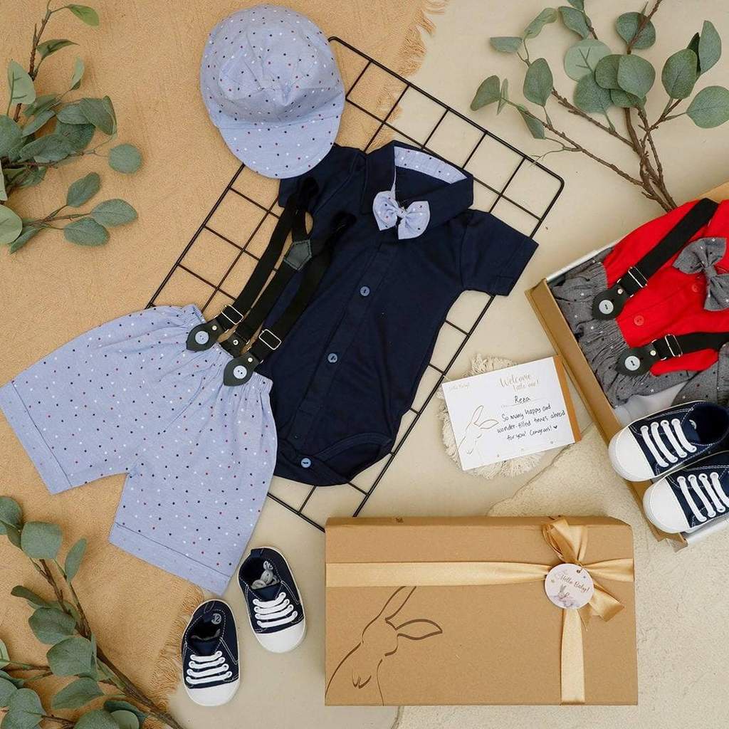 LIO036 Boys Baby Hampers 0-12 months/ Hampers bayi newborn/ Kado bayi/ baby boys gift set-Squall Navy