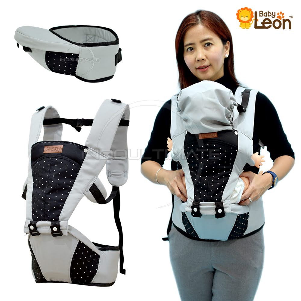 Gendongan Bayi Depan Hipseat BABY LEON Baby Carrier Hipseat Bayi Perlengkapan Bayi BY-6071 geos