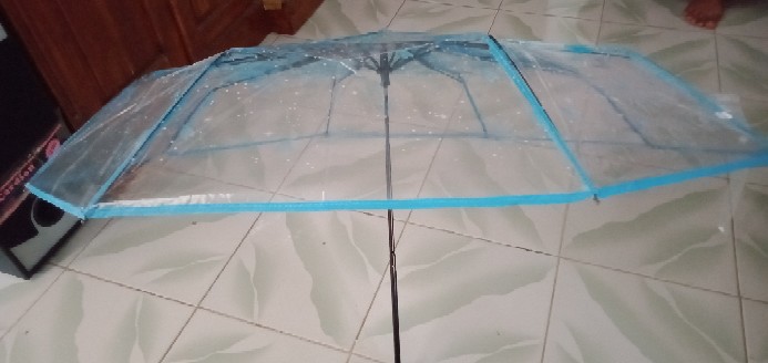 Payung Jepang Lipat Motif Transparan Cherry Blossom - E023 Titangadget