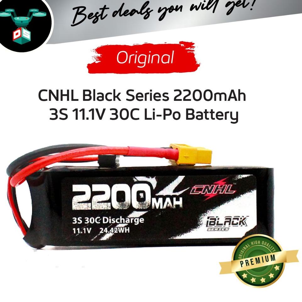 Tidak Diragukan.. Battery Lipo 3s 2200mah 30c CNHL Black Series Promo Price Termurah