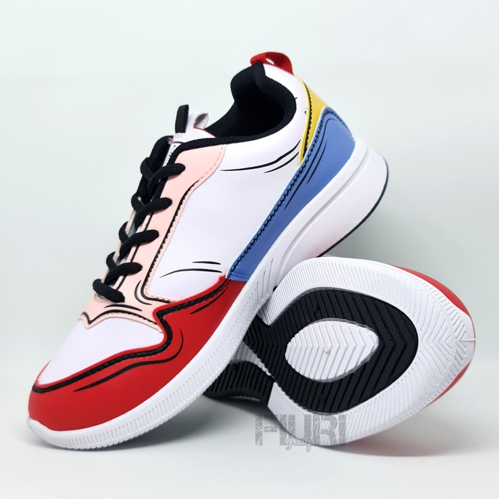FIURI - ANDO ORIGINAL - POP ART RUBY 37-40 MULTIWARNA - SEPATU SNEAKERS SPORT KANVAS SOL KARET ANAK PEREMPUAN - SEPATU KETS TRENDY WANITA - SEPATU OLAHRAGA LARI FITNES SENAM KERJA KULIAH SEKOLAH SD SMP SMA BERTALI CEWEK MURAH PROMO DISKON BONUS KAOS KAKI
