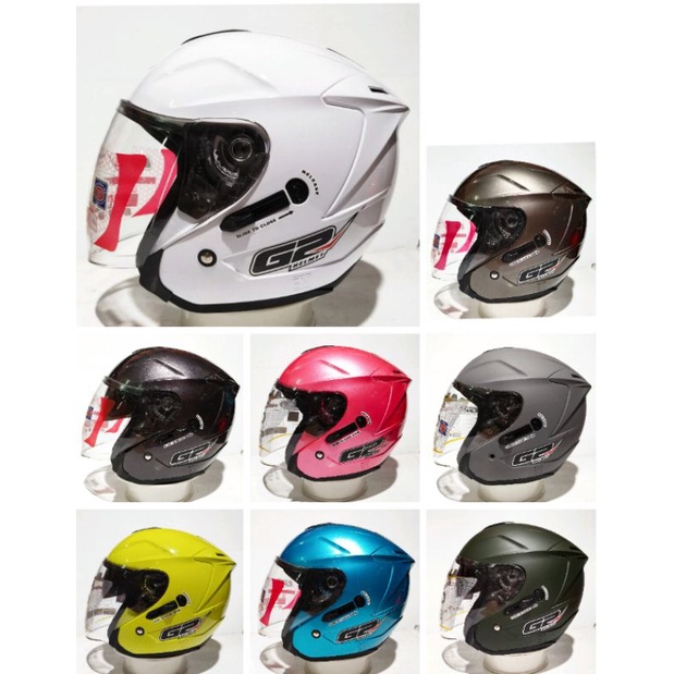 HELM G2 OPTIMAX DOUBLE VISOR SOLID