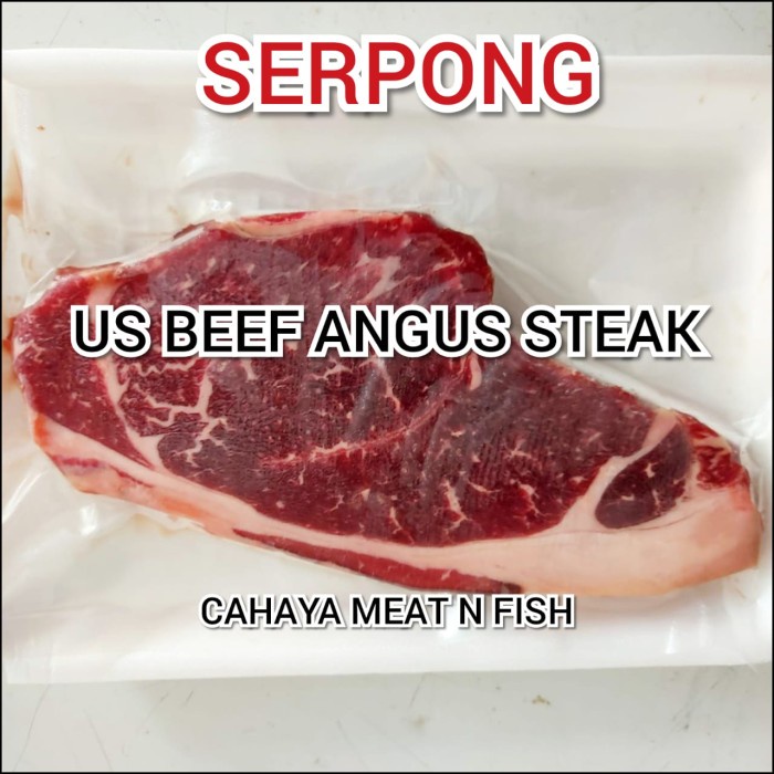 

100% USA Black Angus Beef Marbly gyu Steak (Steak Sapi USA) 200g