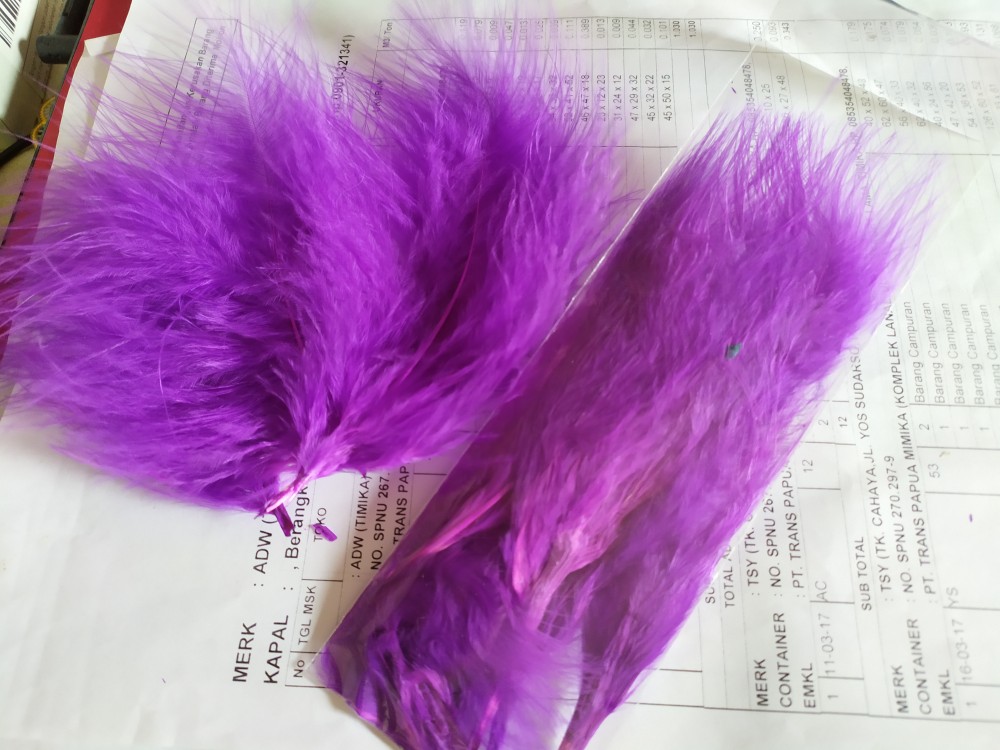 Bulu Single Marabou - Bulu Marabou - Bulu Single Marabou Warna