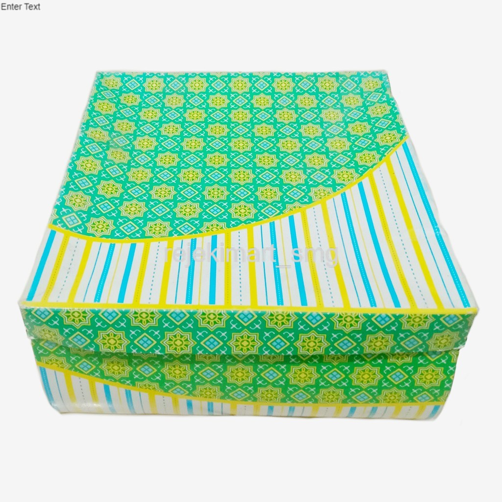

SEDANG DISKON!!! ( Kardus ) Dus Snack/Dus Nasi Motif Batik Uk. 18 x 18 x 9
