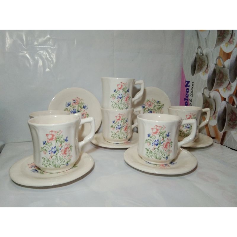 Cangkir set napoleon / gelas set 12 pcs