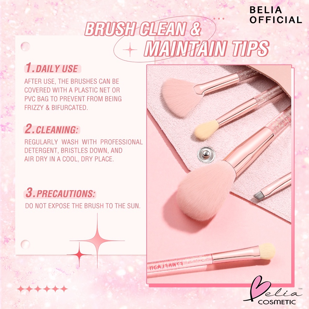 ❤ BELIA ❤ PINKFLASH Make Up Brush Series PF-T04 | Beauty Brush | Makeup Tool | Kuas Make Up | Pink Flash