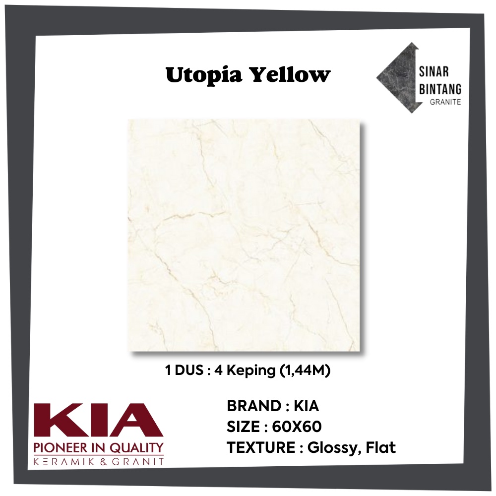 Granit 60X60 | Granit Lantai Utopia Yellow KIA