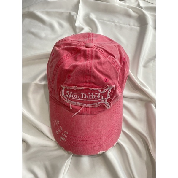 (booked) pink von dutch cap