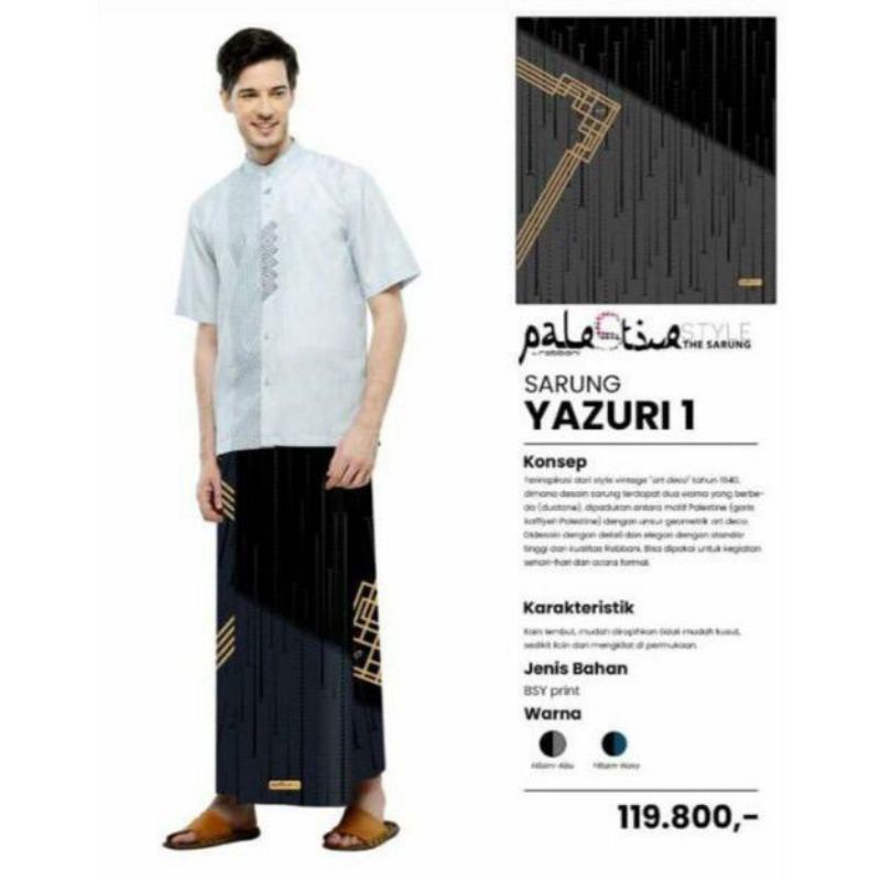 sarung rabbani yazuri black