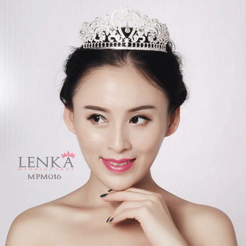 [SIAP KIRIM] WEDDING CROWN SILVER HEADPIECE PESTA PENGANTIN MODERN MPM016