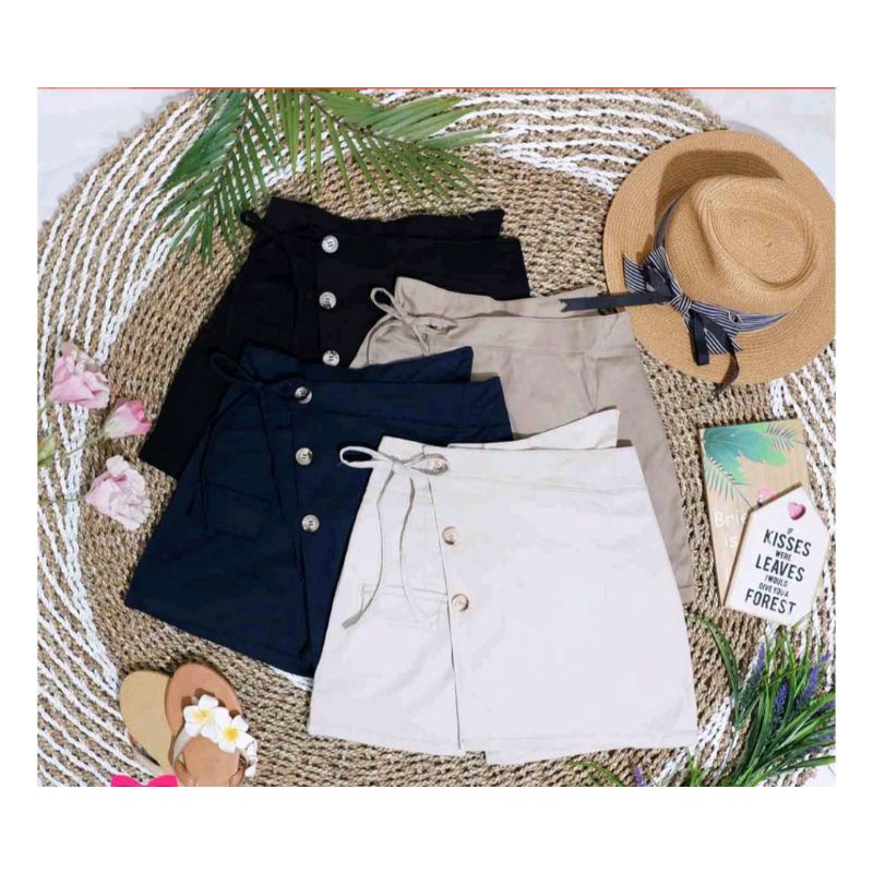 Celana pendek wanita celana Korea celana pendek kekinian celana karet celana katun