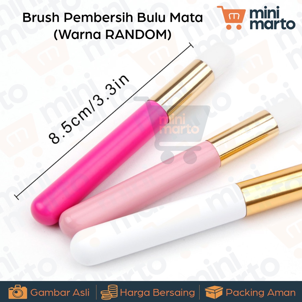 Brush Pembersih Bulu Mata Eyelash Extension dan Alis Sikat Bubble Cleanser for Eyebrow - Minimarto