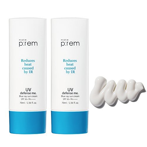 MAKE P:REM PREM UV DEFENSE ME BLUE RAY SUN CREAM (share 10ml)
