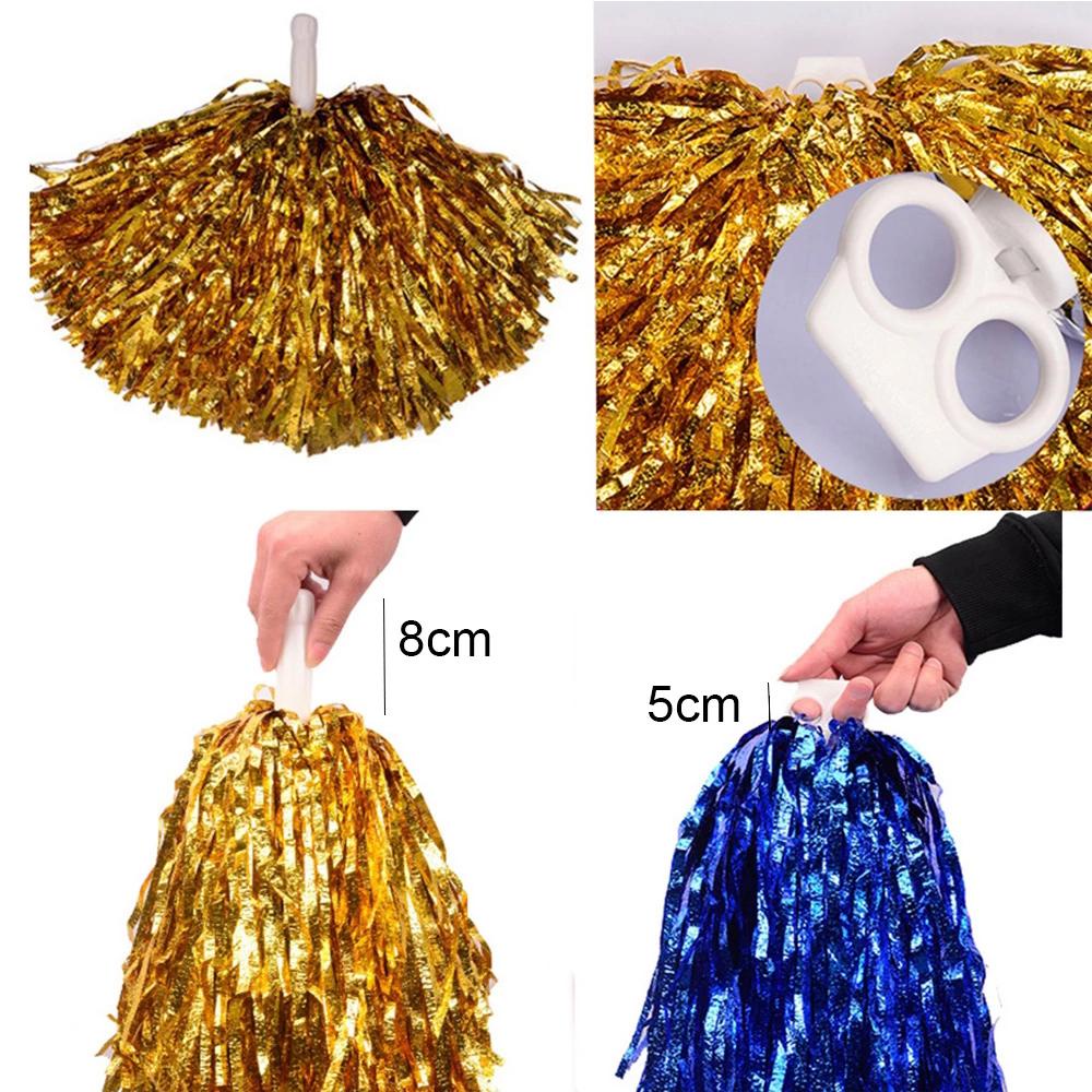 AUGUSTINA Cheerleading Pom Poms Club Supply Team Sports Metallic Streamer Kids Adults Dance Decorator Pompoms Cheer