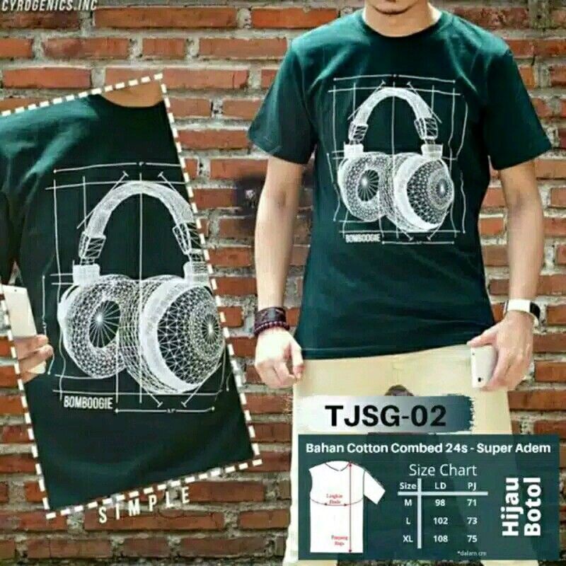 kaos boombogie original/kaos distro-Henset