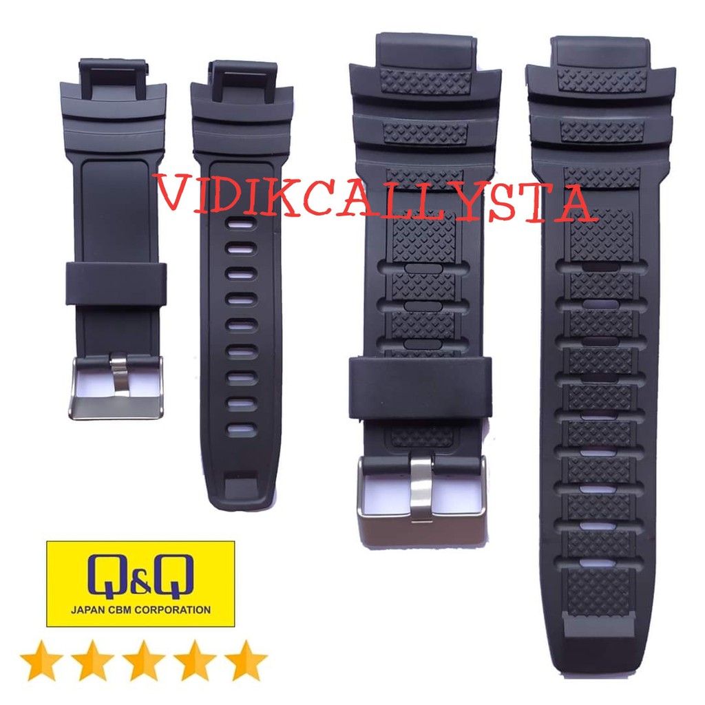 Strap QQ QnQ Q&amp;Q M-133 QnQ M 133 Tali Jam Tangan Q&amp;Q M133 Black