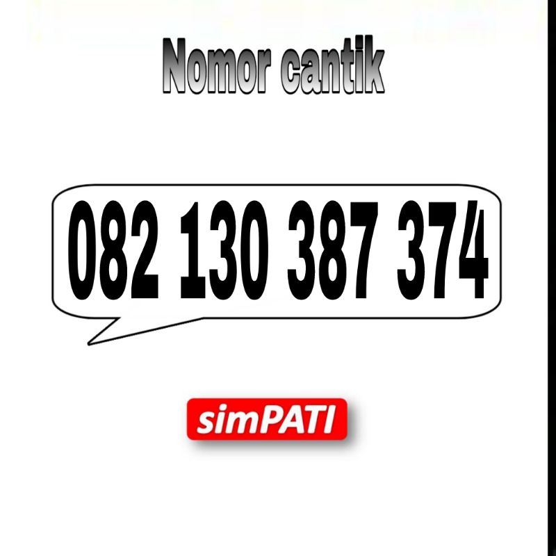 nomer cantik nomor kartu perdana Telkomsel simpati 821 8213 2130 1303 3038 3873 8737 7374