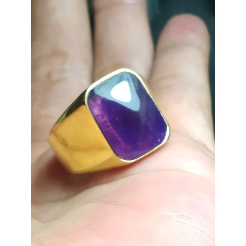 batu cincin kecubung kalimantan asli natural