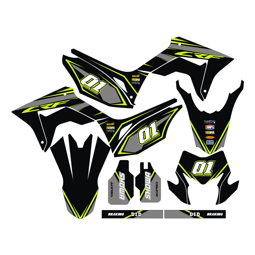 Sticker DECAL CRF 150 L Bisa Custom Stiker Honda CRF 150 L  (14)