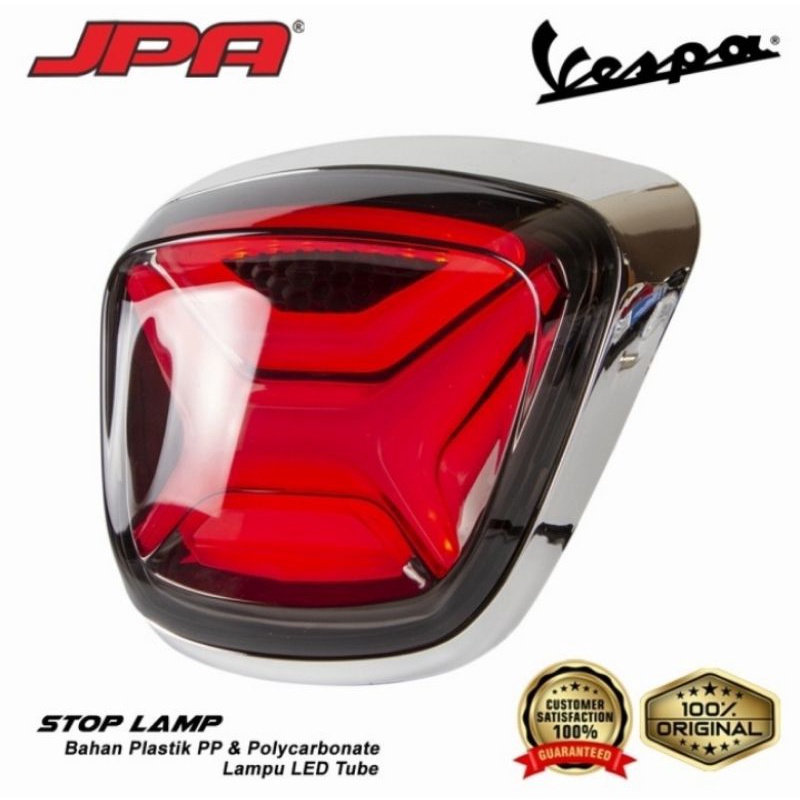 Lampu stop LED JPA virtu Vespa sprint Primavera crome - Charmoto