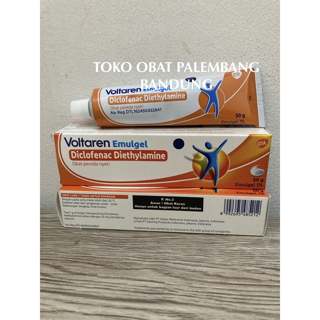 Voltaren Emulgel 50gram Diclofenac Sodium Dcl Gel Rematik Gel Pereda Sakit Shopee Indonesia