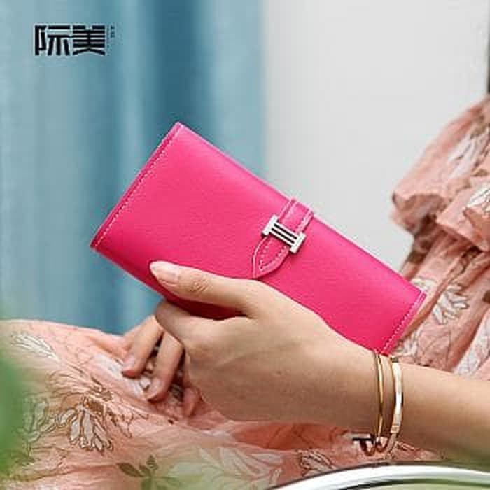 Dompet Tiffany Import Multifungsi FS  dompet wanita kulit pink fanta