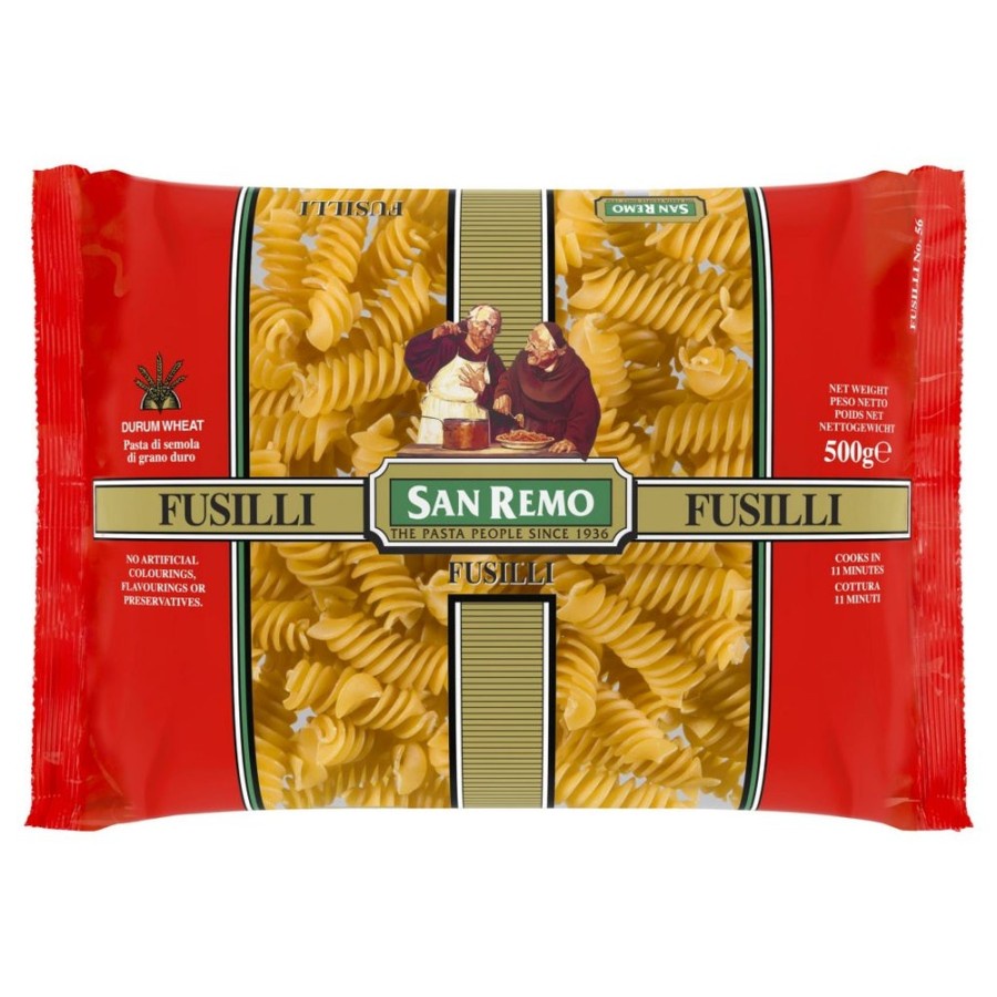 PASTA FUSILLI SAN REMO 500GR GANDUM DURUM BPOM RI