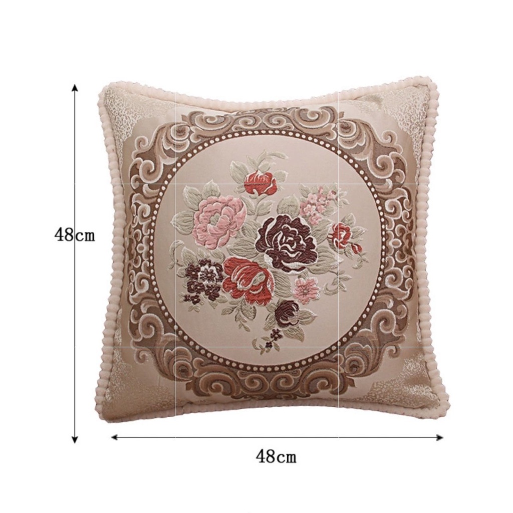 Utama Jakarta Baru - Sarung Bantal Sofa Emboss Premium Uk 48x48cm/Sarung Bantal Kursi