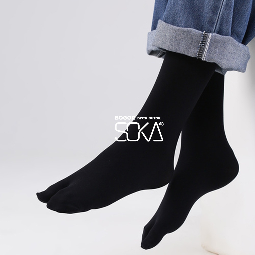 Soka Socking Basic - Stocking Kaos Kaki Wanita-Hitam