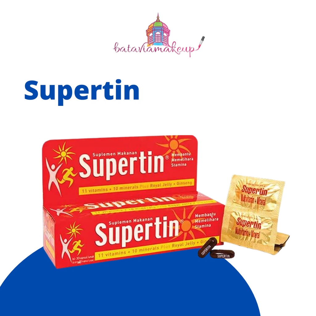 Supertin Multivitamin + Royal Jelly + Ginseng 30 Caps / Box