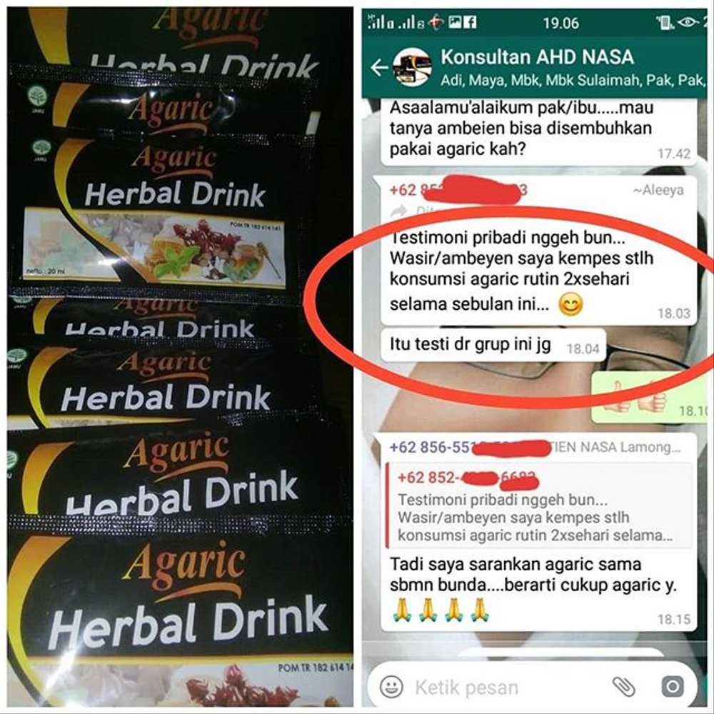 Agaric Herbal Drink Nasa Original Obat Berbagai Macam Penyakit Kronis Shopee Indonesia