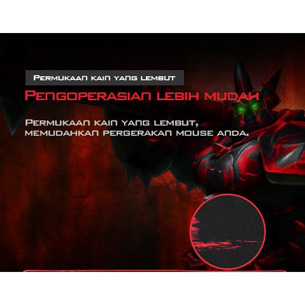 Gamen Mouse Pad Murah lebar Soft Surface Anti Slip