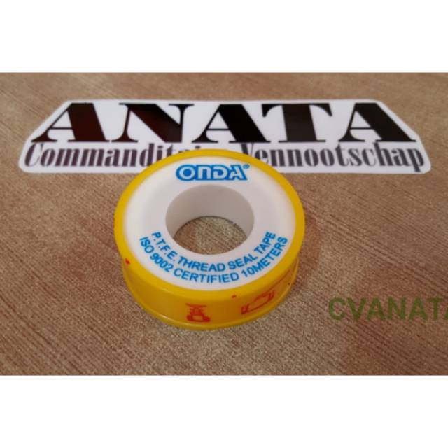 TBA - SEAL TAPE ONDA 10 METER - 12 MM - 0.5 inch merk ONDA