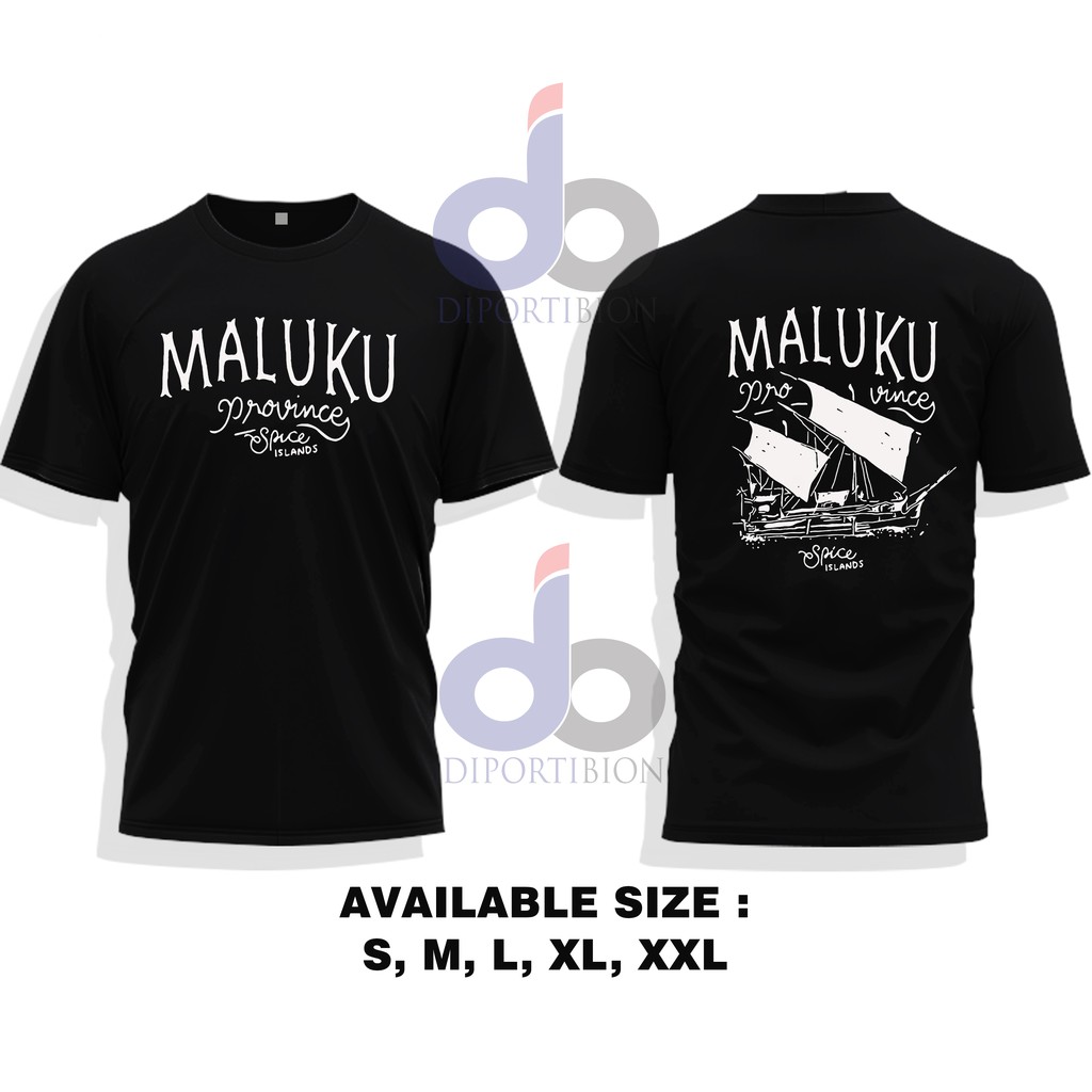 KAOS LENGAN PENDEK MALUKU PROVINCE / MALUKU PROVINCE SPICE ISLAND GRAPHIC SHORT SLEVE / KAOS MALUKU