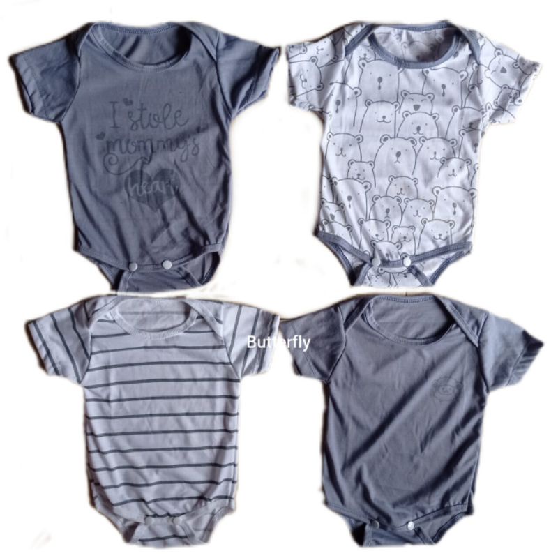 Combo Hemat Jumper Bayi Keyko 4in1 (Isi 4pcs)