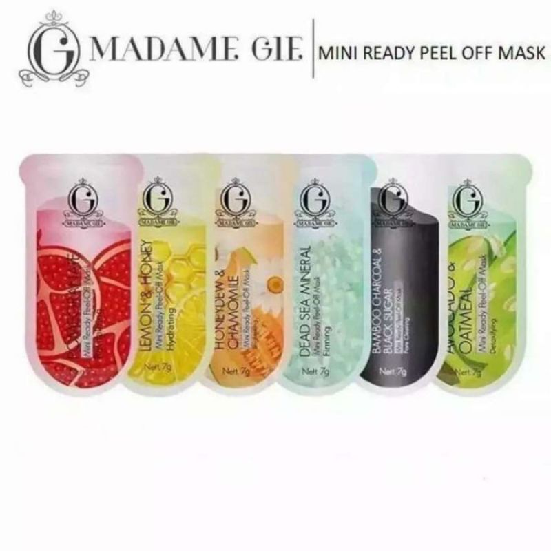 Madame Gie Mini Ready Peel Off Mask - Madame Gie Pell Of Mask - MG Masker Wajah