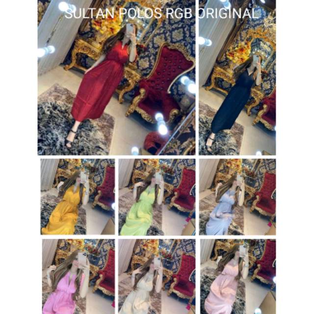 COD| FREE ONGKIR Daster SULTAN POLOS RGB ORIGINAL