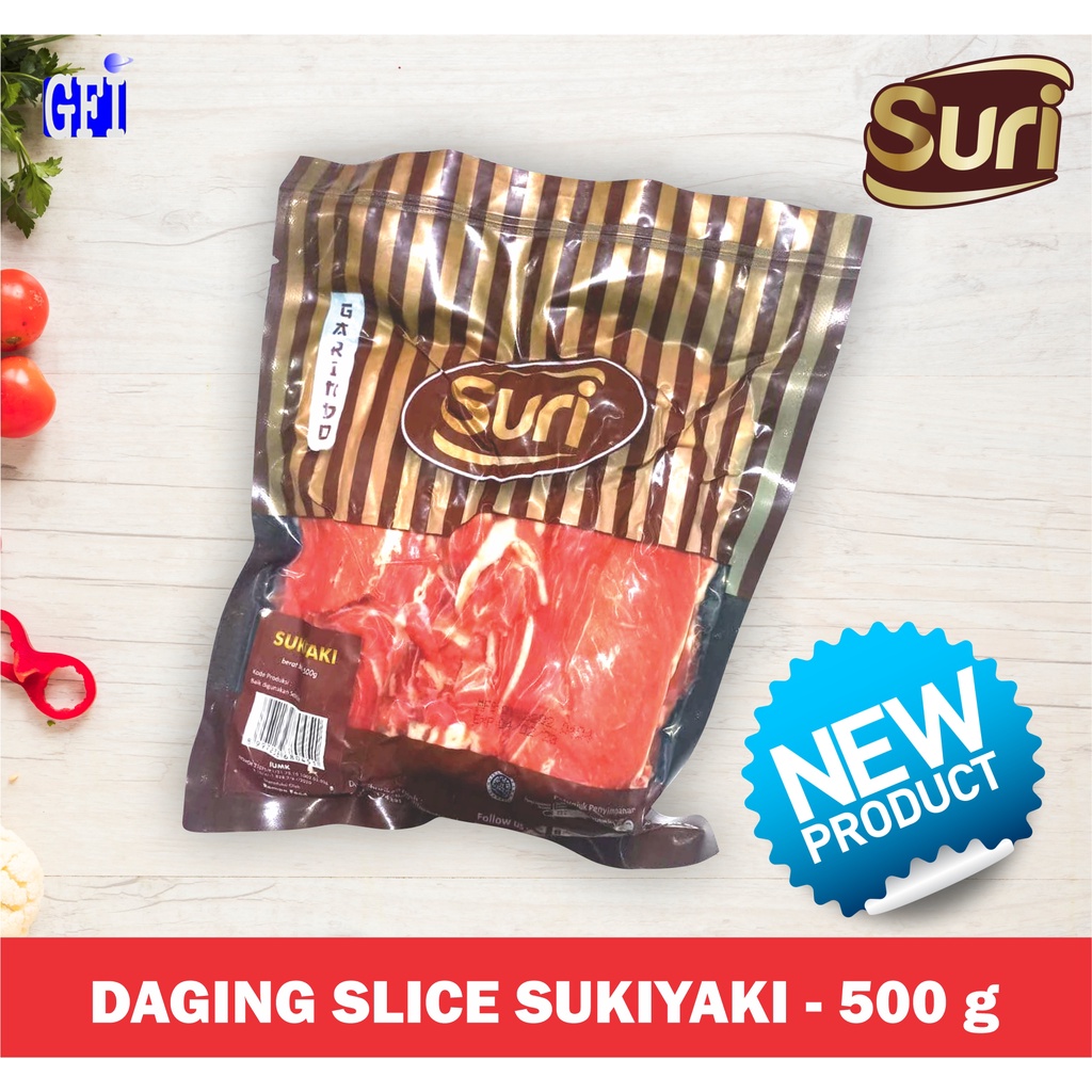 

Daging Slice Sukiyaki 500g, Kemasan Vakum Bag / Grosir Welcome