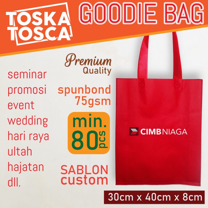 

PROMO Goodie bag sablon custom Tas promosi