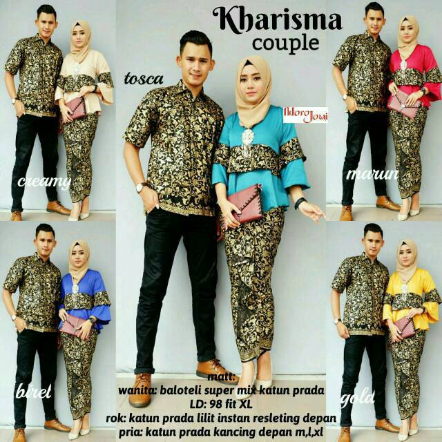 Batik Couple setelan batik modern tanah abang grosir baju Couple kebaya modern kharisma Couple