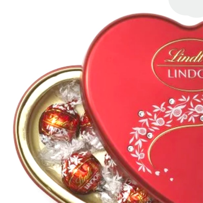 Lindt Lindor Swarovski Heart Chocolate Coklat Box Love Valentine 96grgr Cokta Kotak Cinta