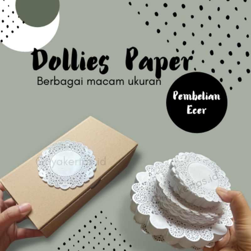 

Dolies Paper/ paper dolies/kertas renda/alas renda/alas Hampers/kertas hampers
