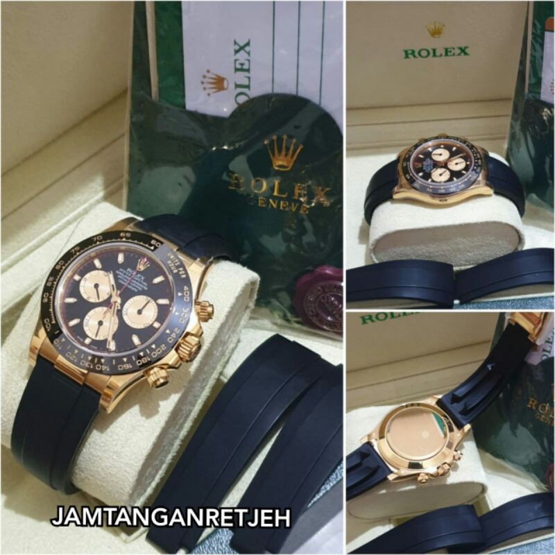 JAM TANGAN PRIA ROLEX DAYTONA MESIN SWISS CLONING 4130