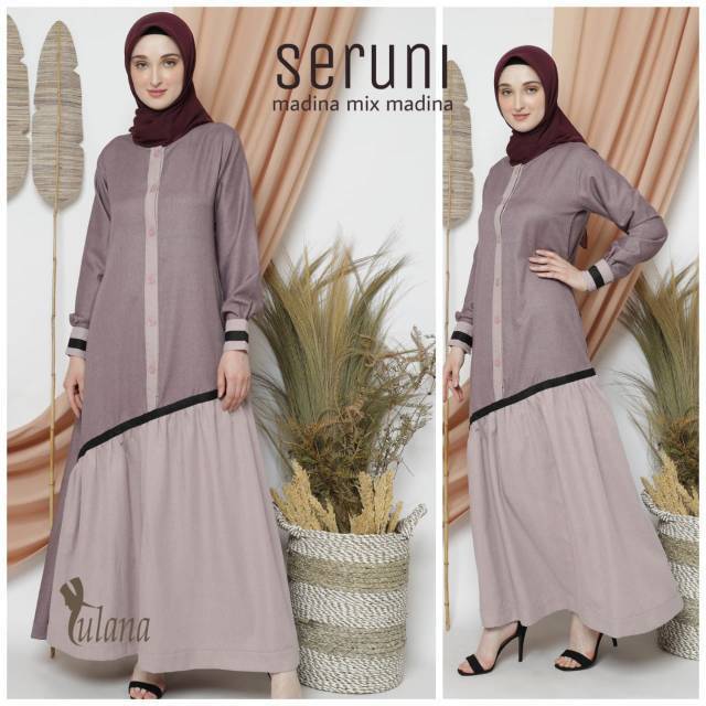 SERUNI Gamis Syar'i Madina mix Madina