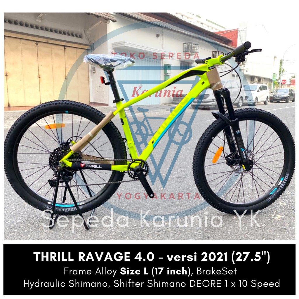 Sepeda MTB 27.5” Thrill Ravage 4.0 - Edisi 2021 NEW / THRILL RAVAGE 4