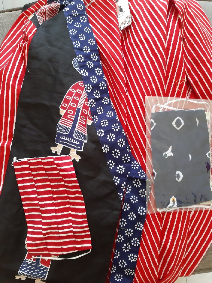 Tunik Batik - Ami Tunik Hitam/merah